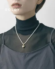GOLDY/ゴールディ/メタル × パール ハート ネックレス/アクセサリー/3241005