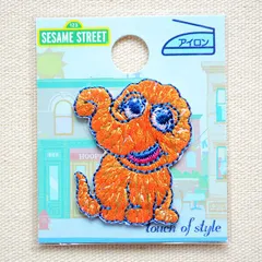 ワッペン アイロン ビンテージ セサミストリート スナッフィー シール ミニ S01I5216 ポーチ バッグ tシャツ アウトドア ミリタリー