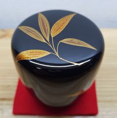 送料込【逢絢亭】茶道具 大棗 山中塗 金襴手蒔絵 木製 中村恭蔵 共