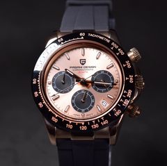 腕時計 グリーンガラス シースルーバック メンズ腕時計 時計 イナズマ