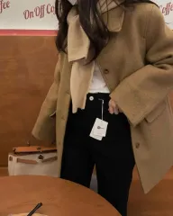 LAMINEZ 韓国 ハンドメイド コート ブラック amoment ounce
