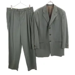 ARMANI COLLEZIONI アルマーニコレッツォーニ イタリア製 スーツ 上下 セットアップ グレー メンズ 古着