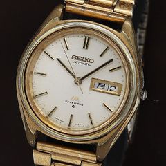 【稼働】SEIKO SS 6306-8050 自動巻 21石 白文字盤 ゴールド 稼働】SEIKO SS 6306-8050 自動巻 21石 白文字盤 ゴールド - メルカリ