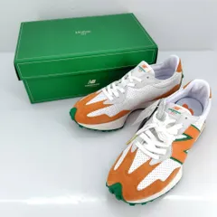 05w14088 ニューバランス NEW BALANCE×Casablanca カサブランカ  327  ホワイト/オレンジ  27.5cm US9.5 UK9 EU43 メンズ  スニーカー  MS327CBB  【中古品】
