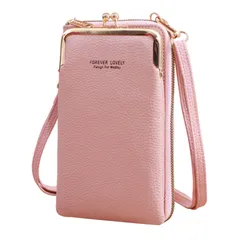 [ulterra] ウルテラ ショルダーバッグ スマホショルダー レディース ピンク 斜めがけ 大容量 可愛い おしゃれ 肩掛け ポシェット ポーチ 財布 携帯ポーチ スマホポーチ スマホ [ピンク]