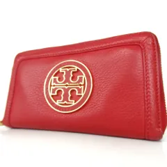 2024年最新】トリーバーチ TORY BURCH 財布 レザーx金属素材 ブラウンx