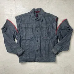 00年代 ESCO DUNGAREES WILLIE デニムジャケット 2WAY ベスト メンズL 【SS2506】