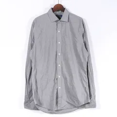 ポロ・ラルフローレン 長袖シャツ スリムフィット アメリカ古着 トップス メンズ Mサイズ グレー POLO RALPH LAUREN 【中古】