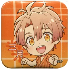 【中古】バッジ・ピンズ(キャラクター) 和泉三月 「アイドリッシュセブン 浴衣絵柄 スクエア缶バッジ」 アニメガ限定