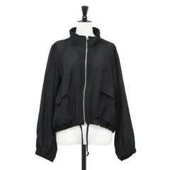 STUDIOUS ステュディオス ブルゾン ブラック 黒 サイズ:FREE | 25春夏 シアー ジップ ブルゾン | SHEER ZIP BLOUSON | 長袖 ハイネック ギャザー ワイド | 日本製 | アウター ジャケット 上着【レディース】【中古】のサムネイル
