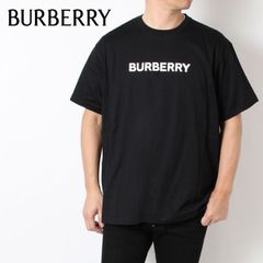 24SSモデル バーバリー BURBERRY  HARRISTON ロゴプリント Tシャツ【BLACK】 8084233  BLACK/【2024SS】m-tops