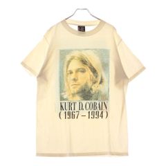 VINTAGE (ヴィンテージ) 90s 1994 NIRVANA Kurt Cobain Memorial Tee 追悼 半袖Tシャツ 青年期 ホワイト
