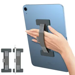 iPad/iPad 6-11インチ対応 薄型 落下防止 Mini/iPad 片手持ち 粘着式 Air/iPad ペンホルダー付き バンド バンド Pro/Fire バンド mini ipad HD/Kindle/Kindle ipad タブレットPC用安全ハン