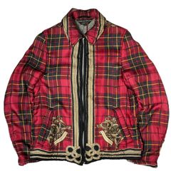 COMME des GARCONS HOMME PLUS(コムデギャルソンオムプリュス) 99AW Souvenir Kitsch  scarf zip up blouson スカーフ ジップ アップ ブルゾン PJ-04096M AD1999 ジャケット