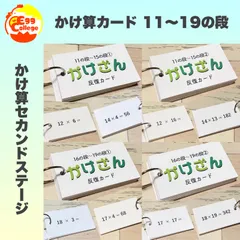 かけ算カード　11の段〜19の段　計算カード　小学生　中学生　計算力アップ　暗算　小学受験　中学受験　テスト対策　試験　テスト　中間テスト　算数カード　算数　数学　暗記　暗記カード