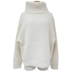 美品 UGG アグ ニット セーター ホワイト 白 サイズ:XS プルオーバー 長袖 ロールネック ハイネック リブ アルパカ ウール トップス シンプル【レディース】のサムネイル