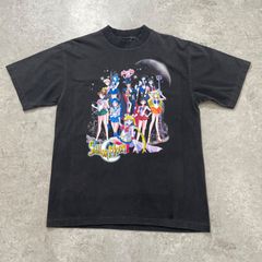 セーラームーン ファンブートTシャツ アニメ ブラック L-XL相当【ST210】