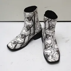 パイソンブーツ　ホワイト Dr.Martens】 8ホールスムースレザーブーツ | albino
