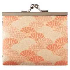 京都あらいそ　西陣織名物裂　小銭入れ・薄型110　菊清海　Kyoto nishijin  Coin purse