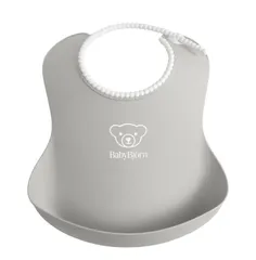 人気☆彡[ベビービョルン] ベビースタイ グレー よだれかけ スタイ お食事エプロン BabyBjorn 単品
