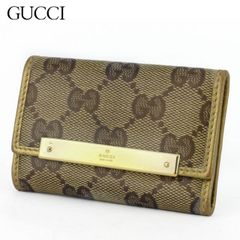 GUCCI GGキャンバス ブラウン キーケース 6308 GUCCI GGキャンバス ブラウン キーケース 6308 - メルカリ