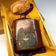 秋月作　薩摩焼　香炉「春の宴」共箱　高さ12㎝　東Y5-0810☆2Fトサコサ 秋月作 薩摩焼 香炉「春の宴」共箱 高さ12㎝ 東Y5-0810☆2F