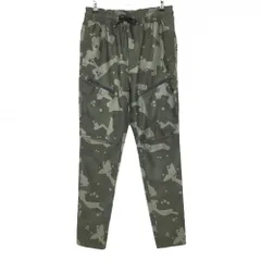 【美品】アンダーアーマー パンツ カーキ カモフラ調 迷彩 ウエストゴム ジップポケット  メンズ SM ゴルフウェア UNDER ARMOUR