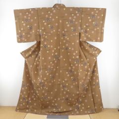 反物 みちのく紬 紅しぐれ 中村工房 桃色 縞 長さ12m 絹100％ 着尺