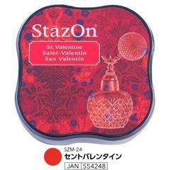ツキネコ ステイズオンミディ インクパッド【セントバレンタイン】
