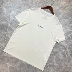 リュウ様専用ページ　✨美品✨ Maison Margiela メゾンマルジェラ ディストーテッド ミニロゴ 刺繍 Tシャツ ホワイト コットン クルーネック カットソー 50 メンズ レディース PAWNSHOPRiZ  パウンショップリズ