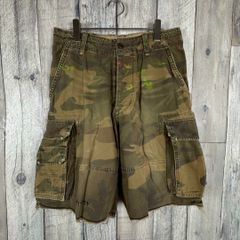 90s 00s アバクロンビーフィッチ 迷彩 カーゴ ハーフパンツ w28 初期 