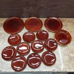 希少品】特選漆器お茶の間セット茶托5枚付引出お盆