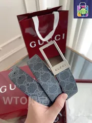 【今日特価】Gucci スクエアバックルニューベルト