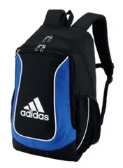 💛＠アディダスサッカーボール用　3層デイパック リュック　27Lブラック/ブルー