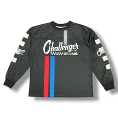参考上代12100円 未使用品 CHALLENGER 25SS L/S RACING TEE ロングスリーブレーシングTシャツ 長袖カットソー ロンT チャレンジャー CLG-CS 025-001 ブラック L 93673A8