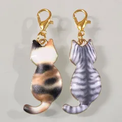 【93】ミニサイズ♡ファスナーチャーム♡2個セット♡猫チャーム