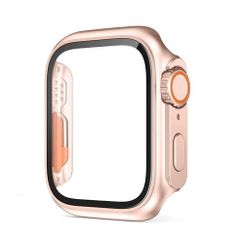 アップルウォッチカバー（Apple Watchカバー）Ultra風PC強化ガラスケース【ローズゴールド】40mm/41mm/44mm/45mm対応 [BELTIES]