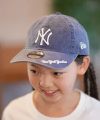 【ムラスポ公式】新品 NEW ERA ニューエラ キッズ ジュニア 子供 キャップ 帽子 Youth 9TWENTY MLB Visor Logo ニューヨーク・ヤンキース ネイビー 14392090