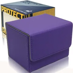 areshika アレシカ プロテクトデッキ トレカケース レザー マグネット デッキケース(パープル)