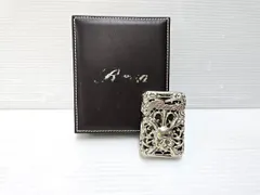 Roen - ロエン オイル ライター スカル ロゴ ドクロ 髑髏 メタル ゴールド 金 zippo ジッポーライター スカルジャケットGI 金イブシ ゴールド