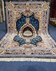 最高級 ペルシャ絨毯シルク イラン クム産 約225万ノット148×223cm