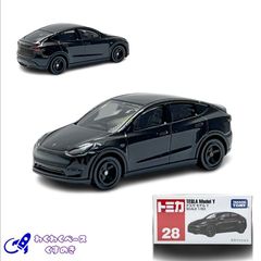 タカラトミー トミカ 28 テスラ モデル Ｙ トミカシリーズ No.28ミニカー テスラ Tesla アメ車 セダン  黒 ブラック 3歳以上 モデルカー