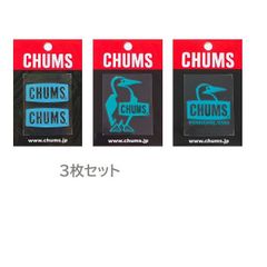 3枚セット CHUMS チャムス Emboss Sticker Teal