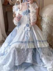 新品バレエ衣装 大人M160 ジゼル 村娘 リーズゼンツァーノ水色ブルー