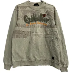 Quiksilver ロゴスウェット トレーナー M 程 ベージュ系 クイックシルバー プリント 古着卸 アメリカ仕入 a612-6505のサムネイル