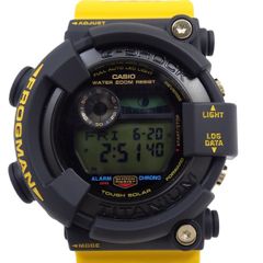 【美品】カシオ G-SHOCK フロッグマン 2023年イルクジモデル タフソーラー メンズ 腕時計 ブラック×イエロー GW-8200K-9JR【いおき質店】