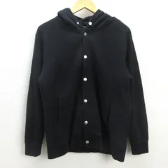 H■アーバンリサーチ/URBAN RESEARCH DOORS フルボタンスウェットフーディジャケット【38】黒/MENS■15【中古】のサムネイル