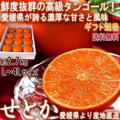 【予約：2月28日～3月30日出荷予定】産地直送 せとか 約2.7kg L～4Lサイズ 贈答規格 愛媛県産 化粧箱入り 秀品 加温～露地栽培 JA全農えひめ 鮮度抜群の高級柑橘！
