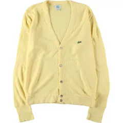古着 80~90年代 ラコステ LACOSTE IZOD アクリルニットカーディガン USA製 メンズS相当 ヴィンテージ/eaa588852