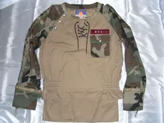 【美品】BLACKMEANS （ブラックミーンズ） ミリタリープルオーバージャケット　迷彩 ヘリンボーン織りのサムネイル